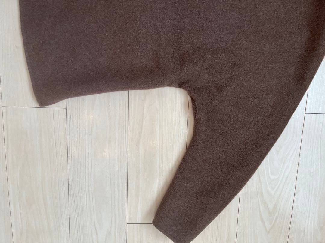 NOBLE ノーブル　リバー　ジップ　コート　ブルゾン　36 ブラウン