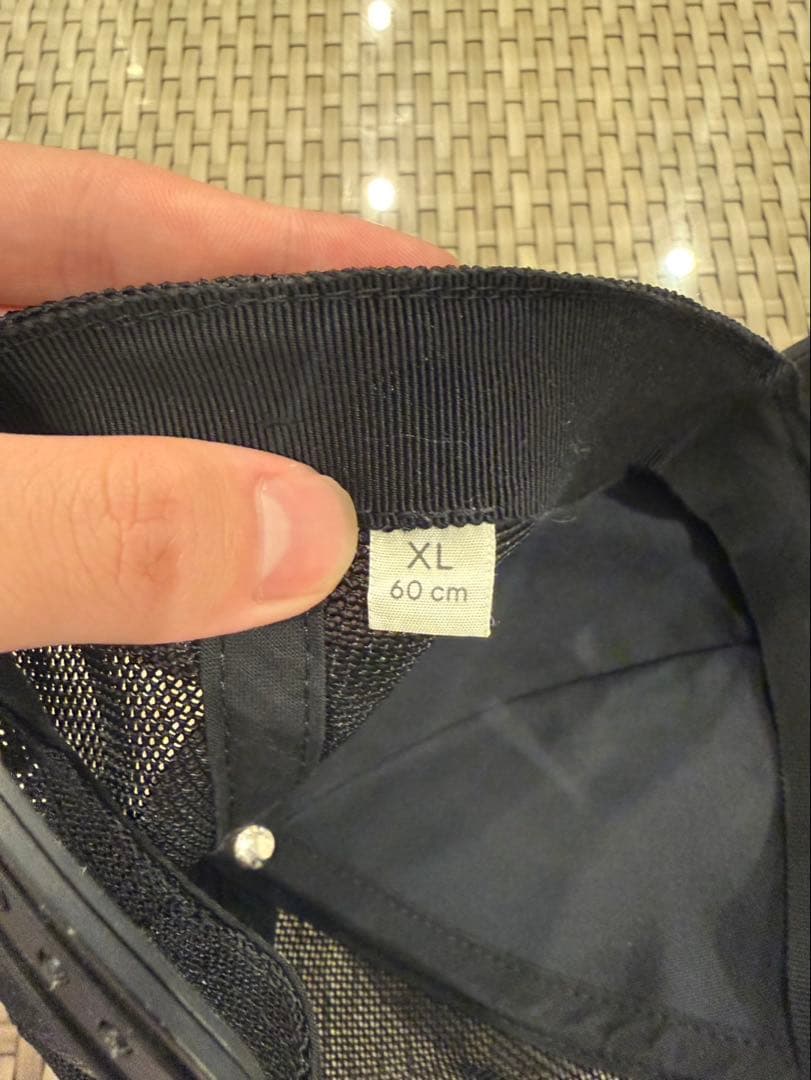 GUCCI ナイロンベースボールキャップ　XL ブラック