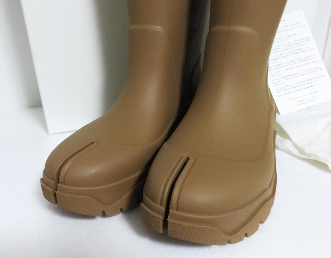新品 Maison Margiela TABI RAIN BOOT ベージュ