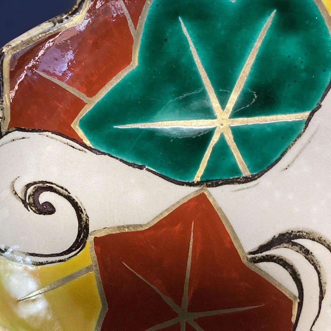 京焼乾山写立田川向付5客　　新品未使用