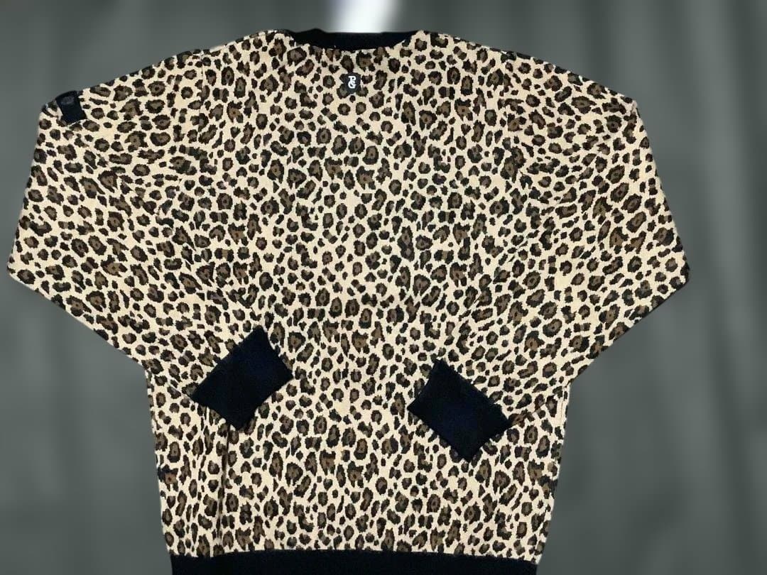 PEARLY GATES カシミヤ入りヒョウ柄 セーター L(5)