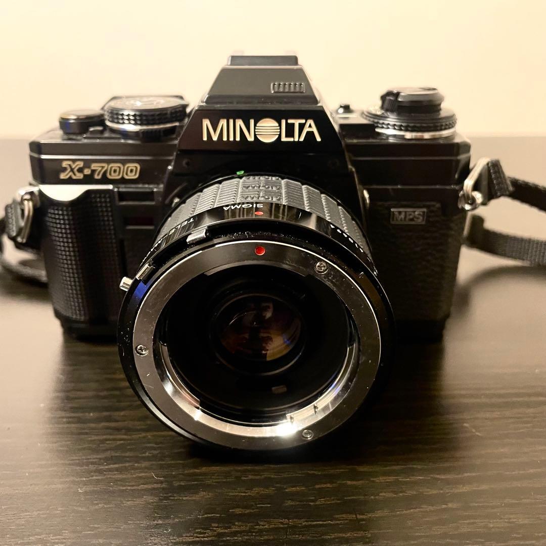【レトロ一眼】MINOLTA X-700 レンズ 三脚 ストロボ 露出計 一式