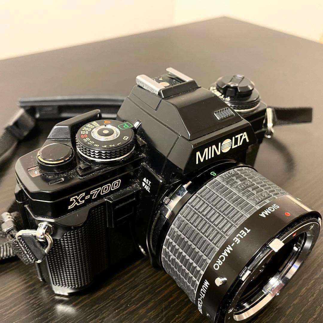 【レトロ一眼】MINOLTA X-700 レンズ 三脚 ストロボ 露出計 一式