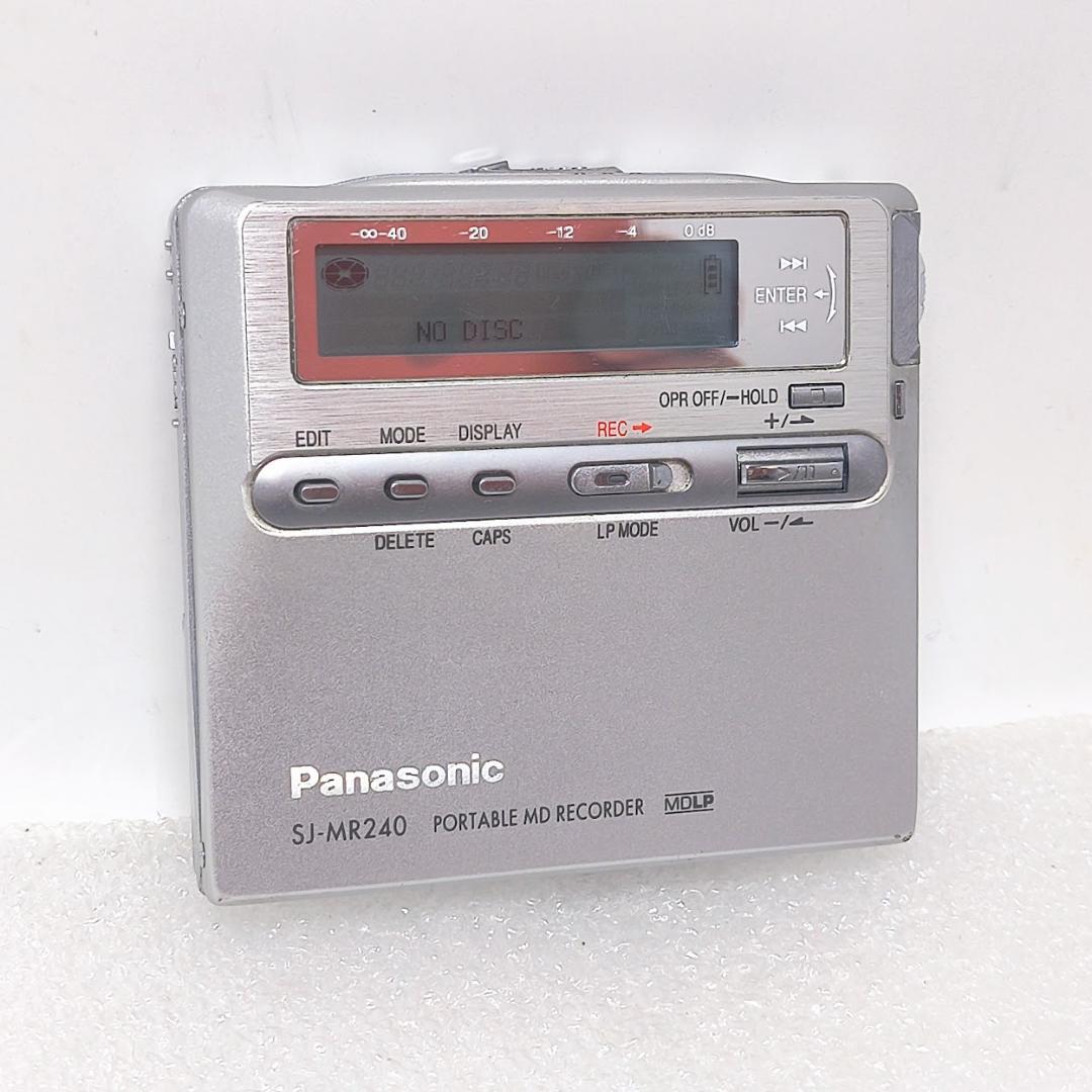 Panasonic 録再ポータブルMDプレーヤー（レコーダー） SJ-MR240