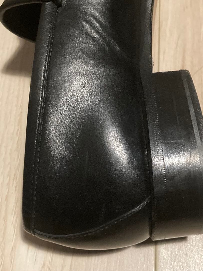 美品 GUCCI / ビットローファー 黒銀 42 1/2 E 27.5