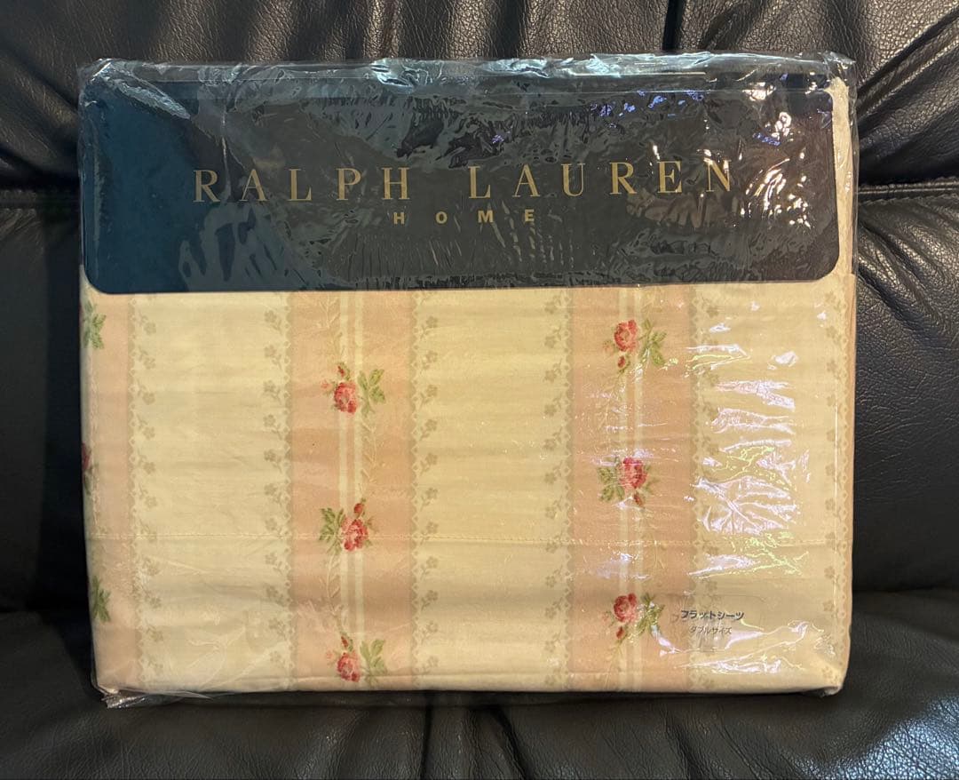 ★ 新品 ★ Ralph Lauren シーツ & 枕シャム リボンストライプF