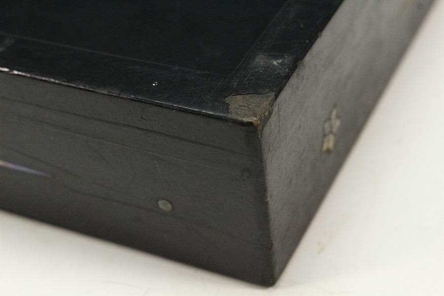 螺鈿 三つ葉葵 徳川紋 鍔 箱(K-LC769)