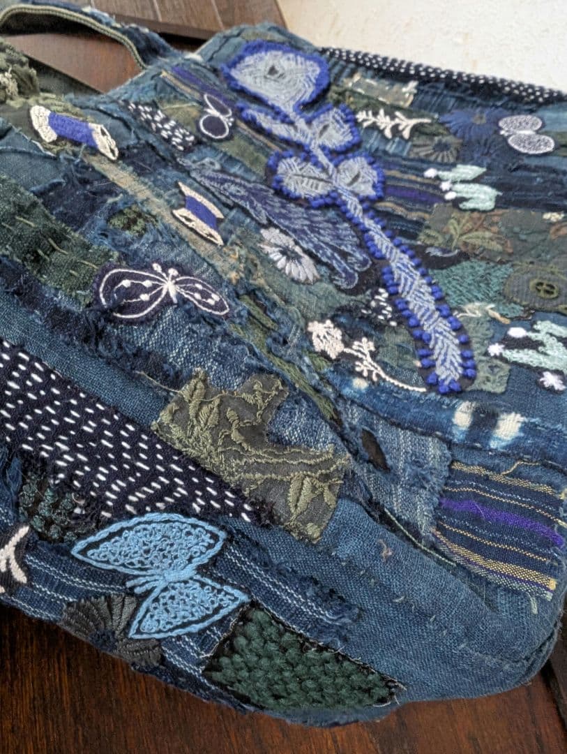 《吉田カバン&Wolf&Flower&襤褸》古布　藍染　ミナ　pjc 　バック