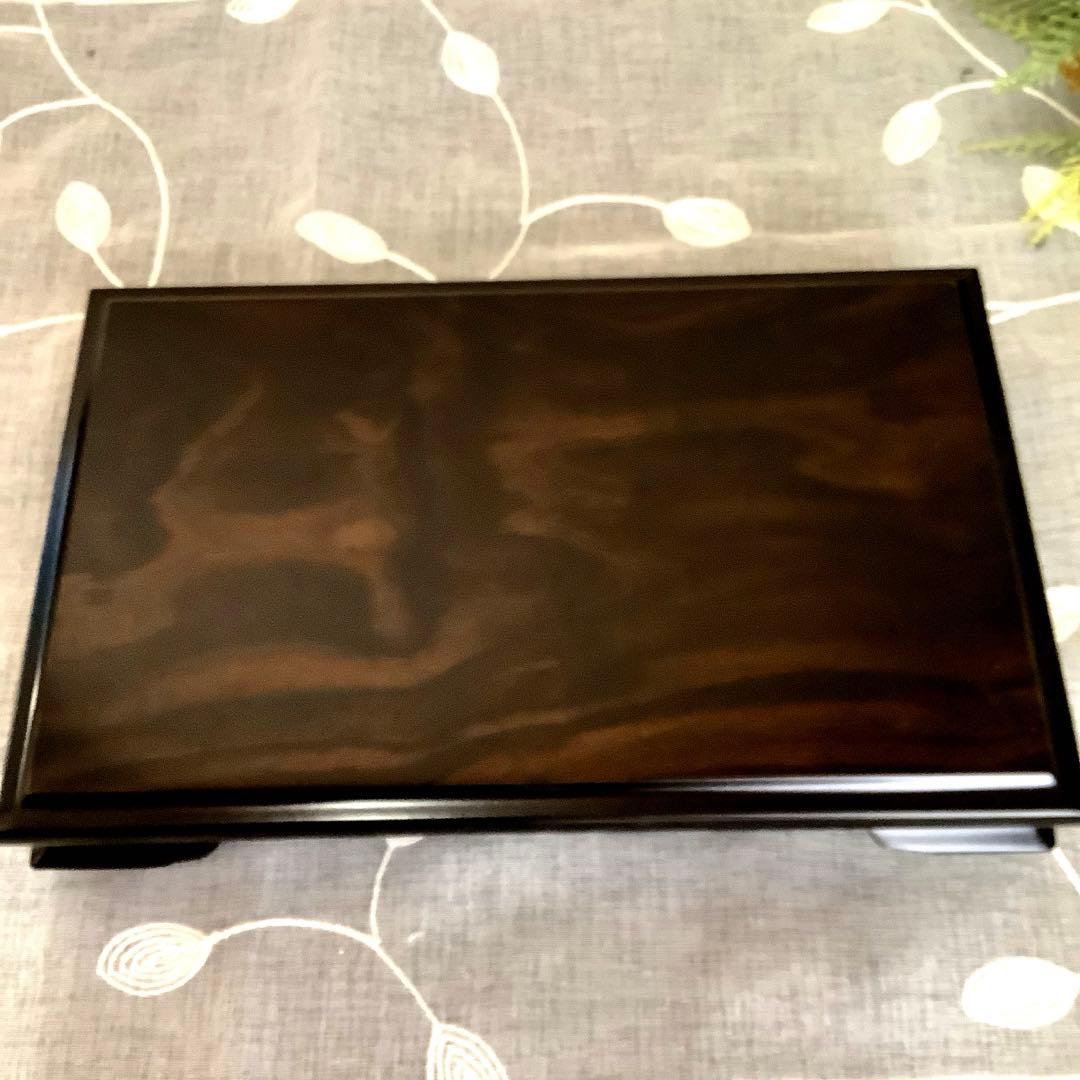 【新品・未使用】　**黒檀　飾り台** 花台・盆栽台・香炉台