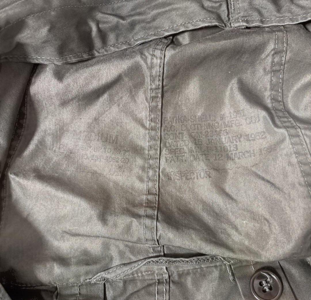 米軍実物 m-51 コットンサテン フィッシュテール 50s