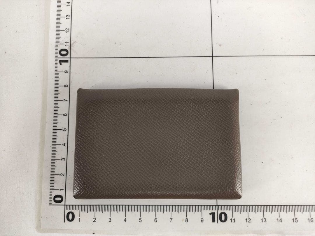 m.j. 　HERMES エルメス　カルヴィ エトゥープ カードケース