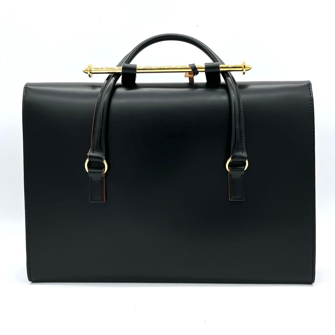 美品【PORTER】ビジネスバッグ　80周年記念モデル　レザー　ブラック