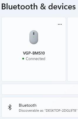 2672-希少 ! ソニー Bluetoothレーザーマウス VGP-BMS10