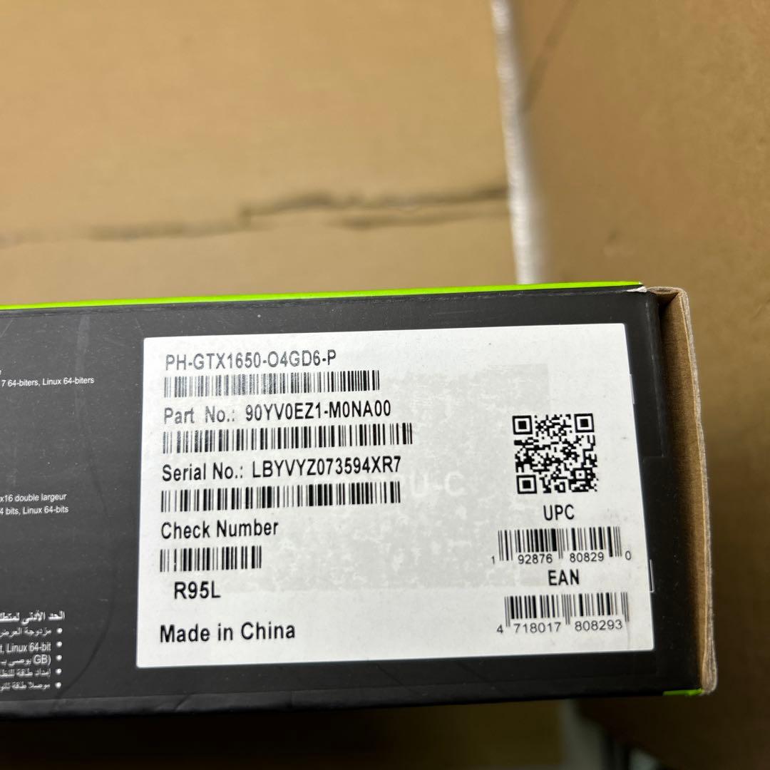 ASUS GeForce GTX 1650 グラフィクスボード