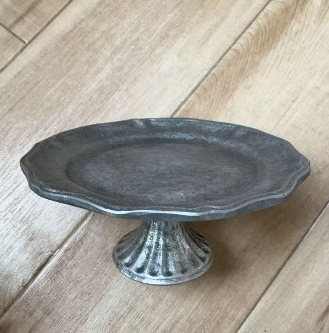 【新品】 cofe コフェ co+fe 高台プレート 花リム コンポート