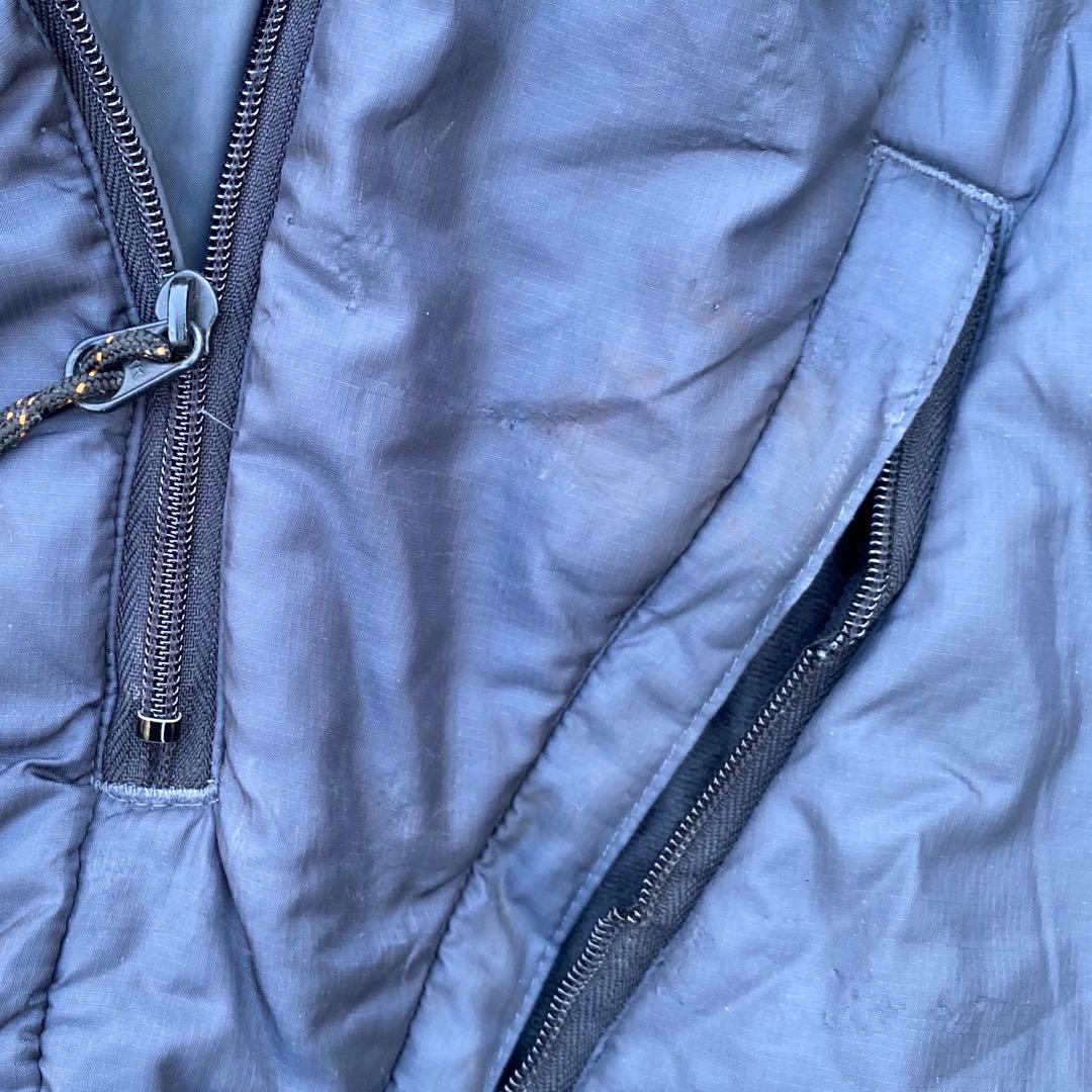 90s MOONSTONE ウルトラライトダウン パフジャケット ネイビー 中綿
