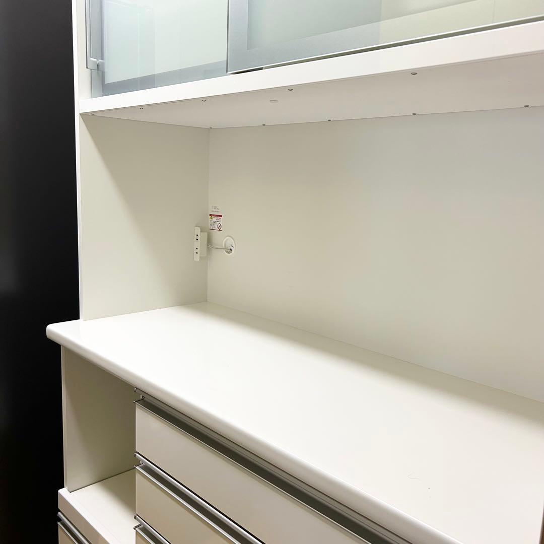 【ゆうちゃんさん専用】美品 松田家具 ホワイト食器棚 カップボード 幅117