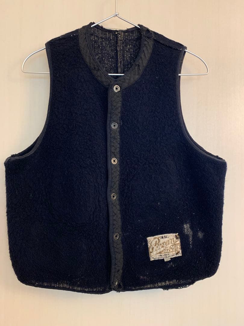 50s ヴィンテージ ブラウンズビーチベスト サイズ44 50年代