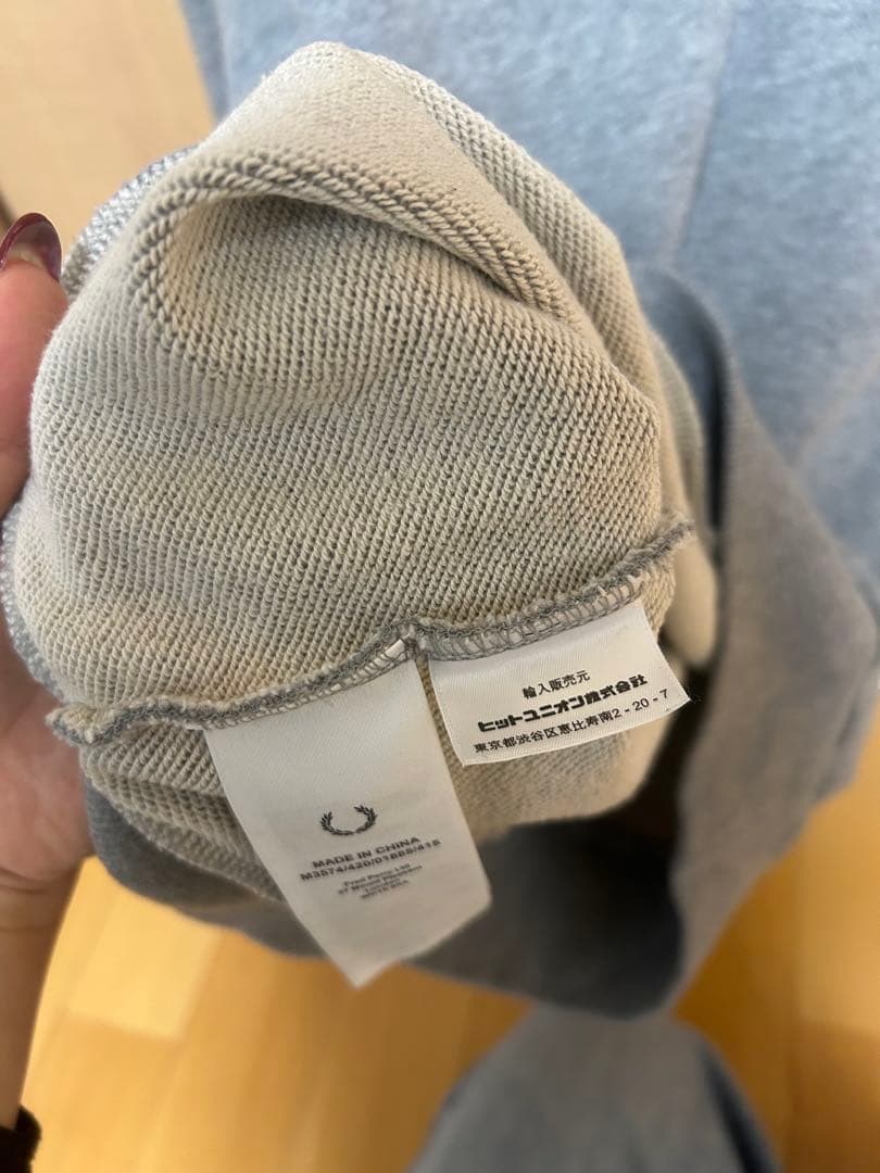 FRED PERRY ブラック ハーフジップ トレーナー　L