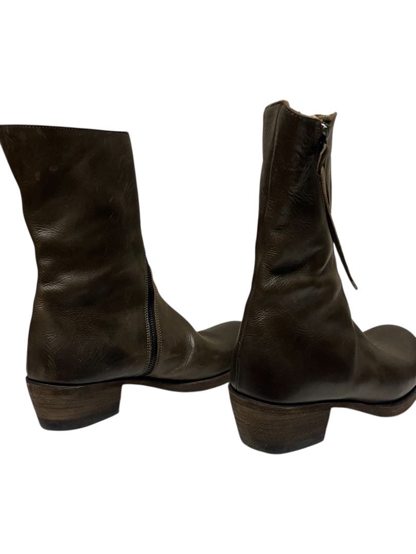 m.a+ エムエークロス シューズ スパイラルジップブーツ　37 レザー　革