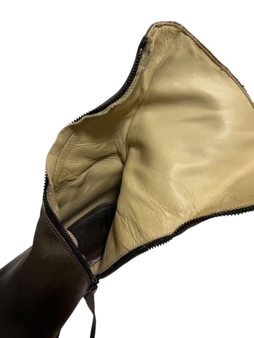 m.a+ エムエークロス シューズ スパイラルジップブーツ　37 レザー　革