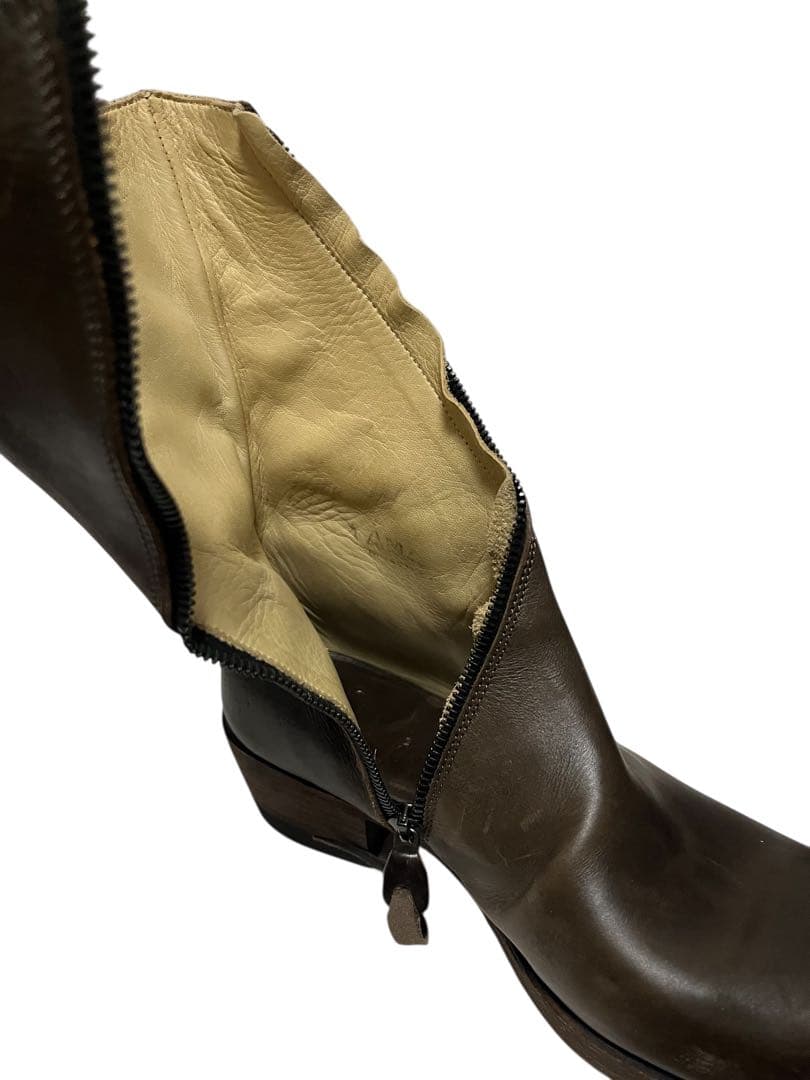 m.a+ エムエークロス シューズ スパイラルジップブーツ　37 レザー　革