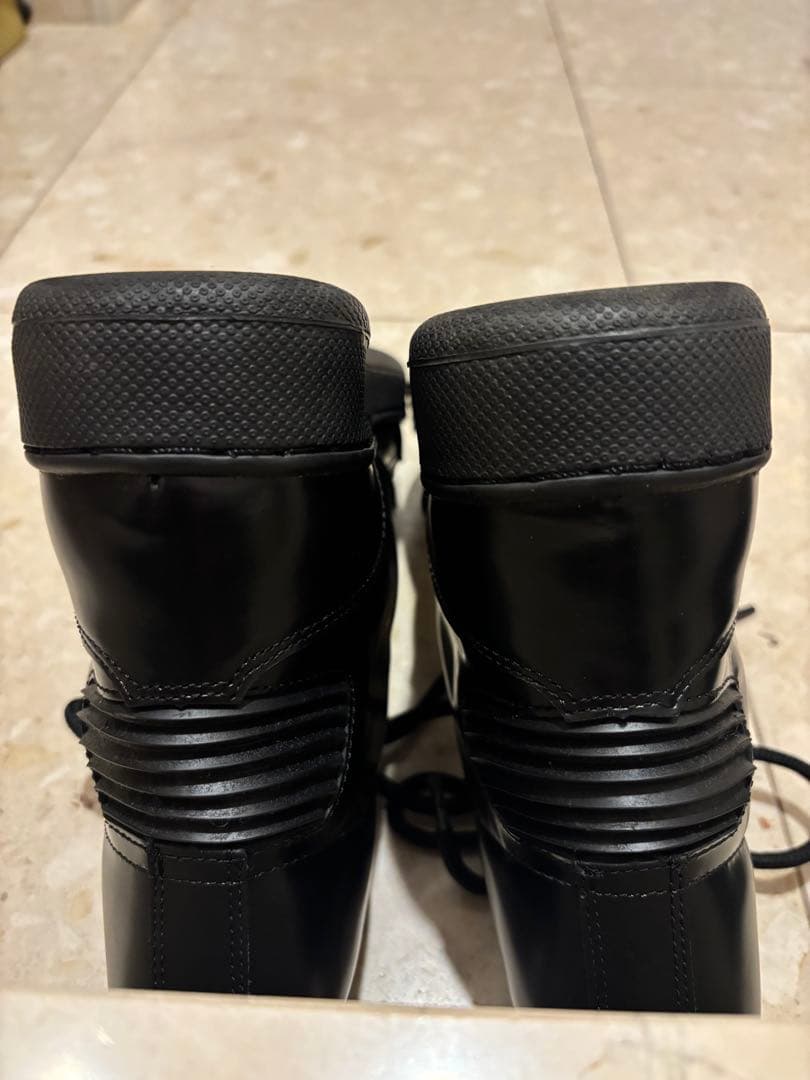 LIMI feu ヨウジヤマモト黒 レースアップハイカットブーツ