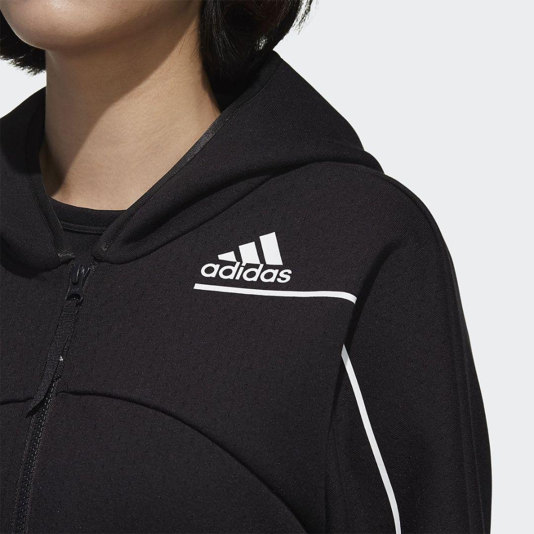 新品 21989円の品 M adidas スウェットパーカー＆パンツ セット 黒