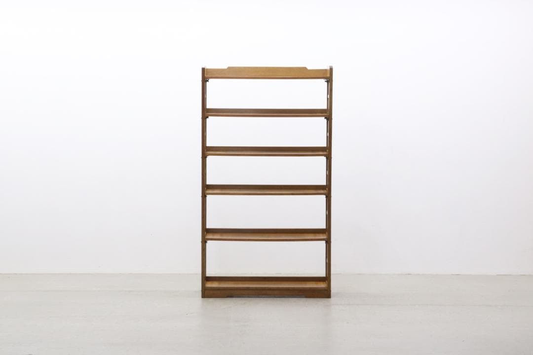 レトロ ラワン材 本棚 シェルフ 飾り棚 ラック 書庫 収納 ヴィンテ ージ