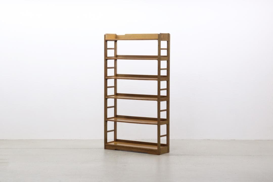 レトロ ラワン材 本棚 シェルフ 飾り棚 ラック 書庫 収納 ヴィンテ ージ