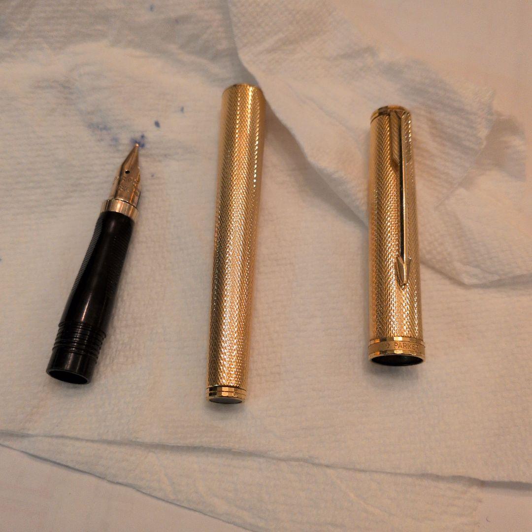 Parker ゴールド万年筆 18Kペン先