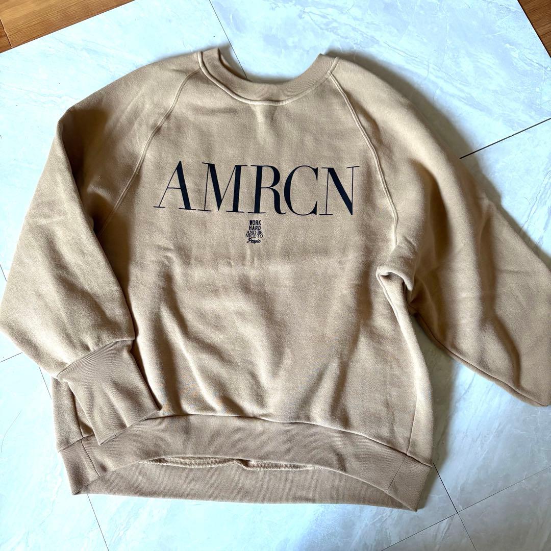 Americana CREW NECK SWEATバックジップ スウェット