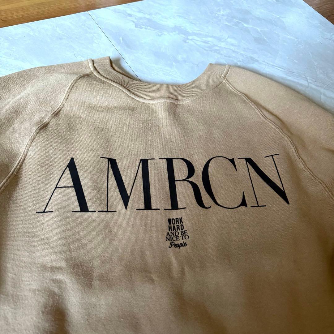 Americana CREW NECK SWEATバックジップ スウェット