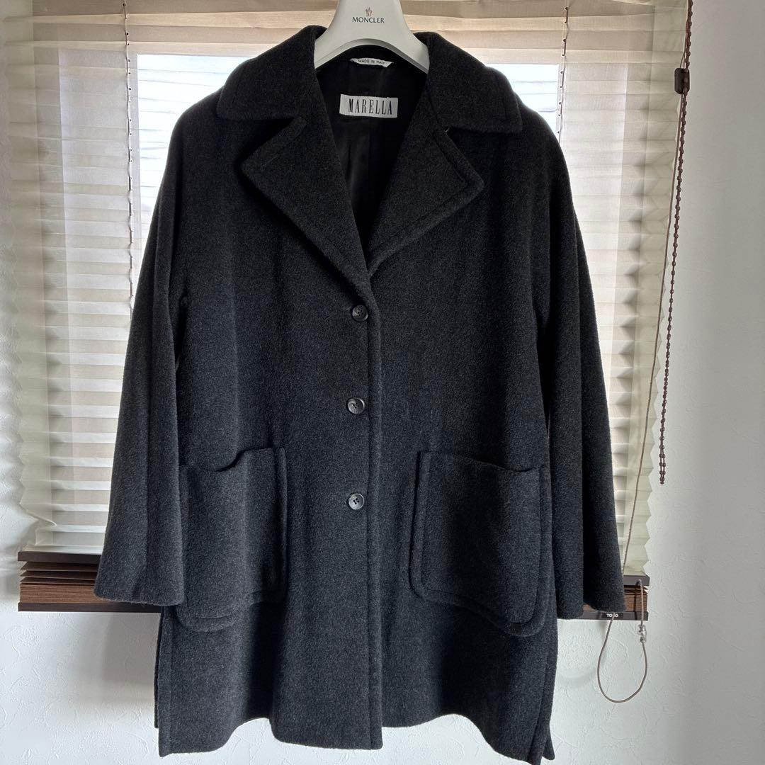 美品♡マレーラ マックスマーラ コート チャコールグレー