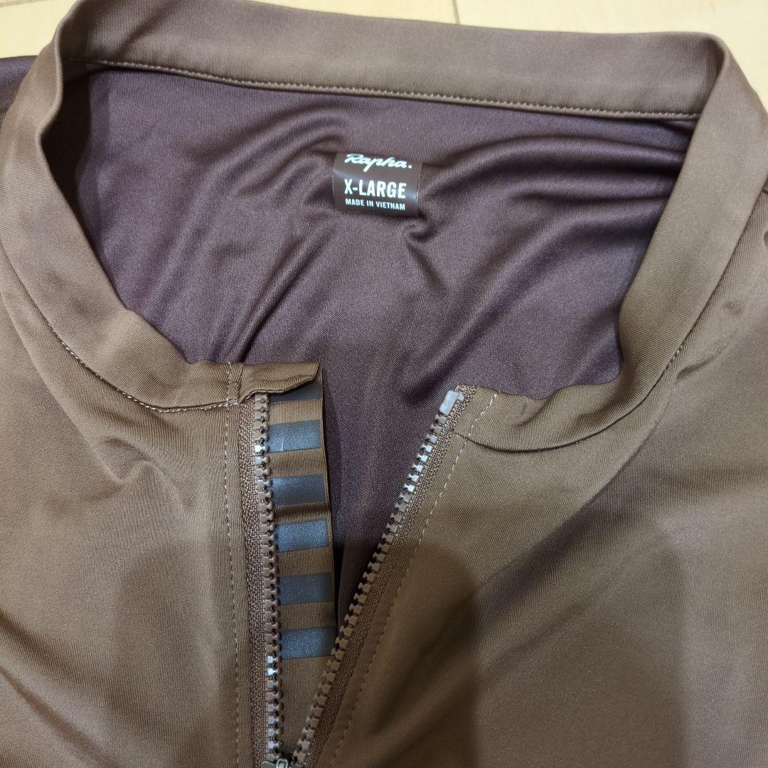 ラファ プロチーム ロングスリーブ ライトウェイトジャージ XL ブラウン