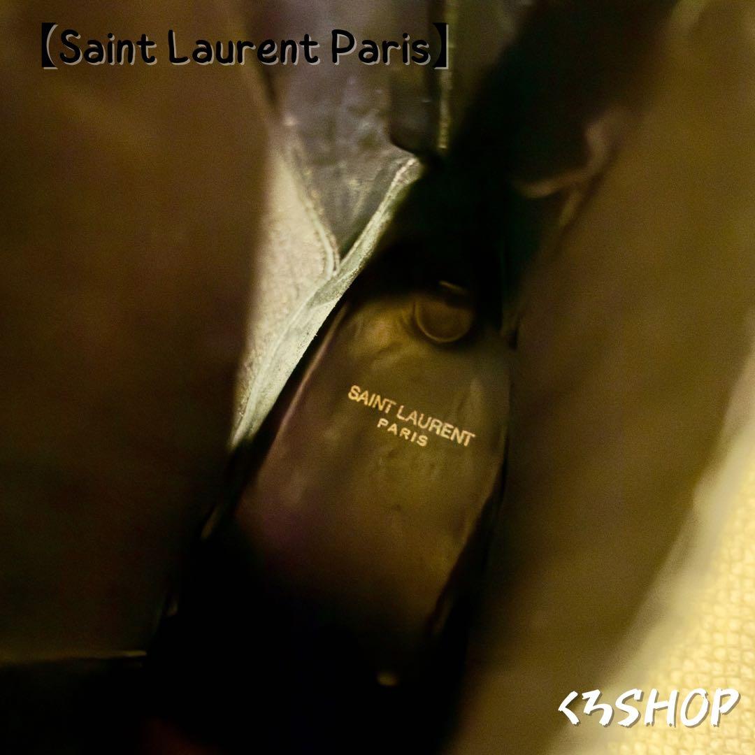 【Saint Laurent Paris】 エディ期 サンティアゴヒールブーツ
