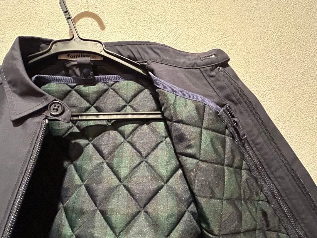 <値下げ>familiar ハーフコート　ネイビー