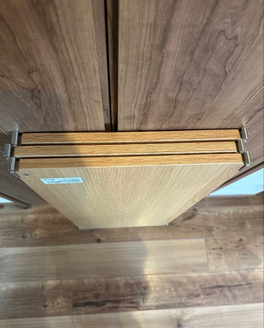 3枚セット 無印良品 オーク材 ステンレスユニットシェルフ 84cm ワイド 2