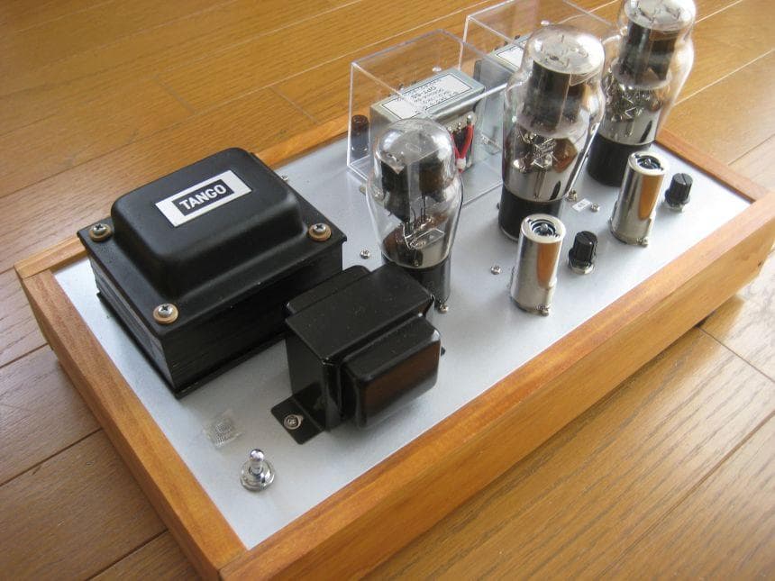 真空管アンプ４５・２Ａ３兼用シングル・アンプ / 出力管は２Ａ３付（自作品）