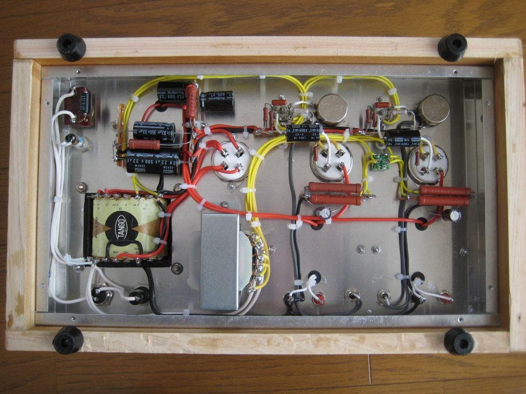 真空管アンプ４５・２Ａ３兼用シングル・アンプ / 出力管は２Ａ３付（自作品）