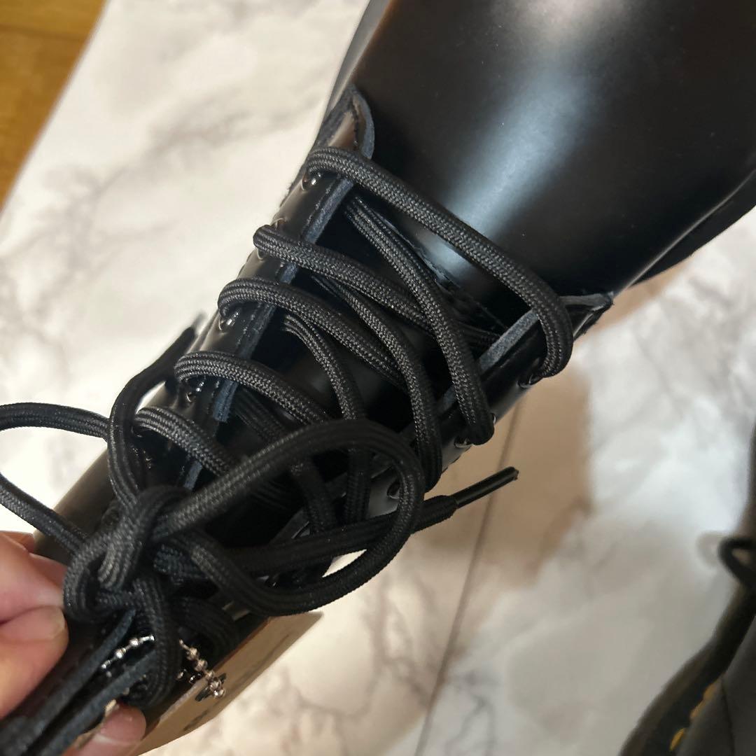 Dr.Martens ブラック レザー ハイカットブーツ UK4