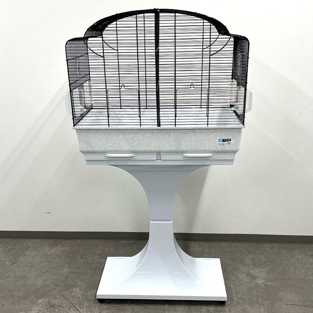 ferplast birds ファープラスト鳥籠 台付 鳥かご ペット用品 白