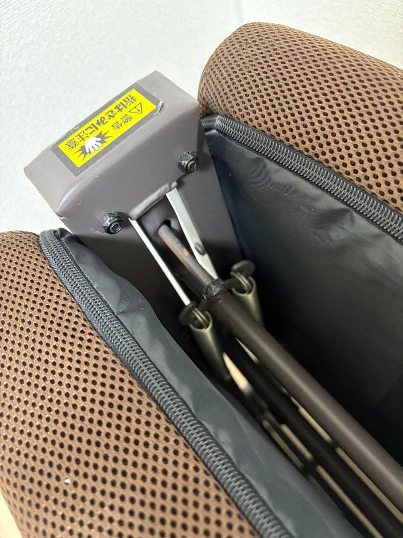 折りたたみベッド スチールフレーム (Brown)