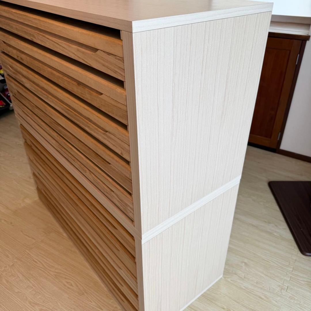 【破格】桐箪笥 10段 和服 着物 衣裳箱 ボックスタイプ　82-8