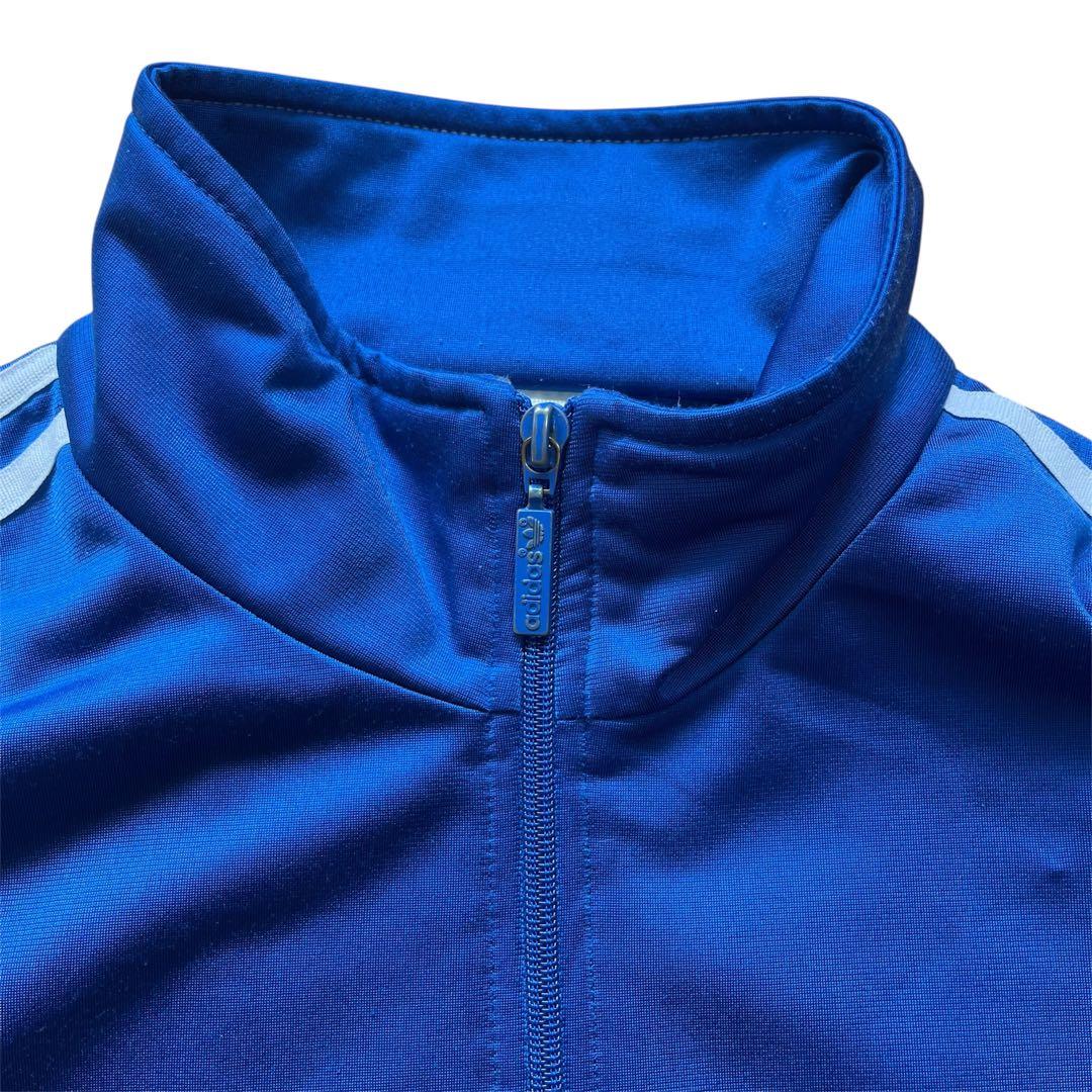 【人気モデル】adidas トラックジャケット ブルー XL 80s 青