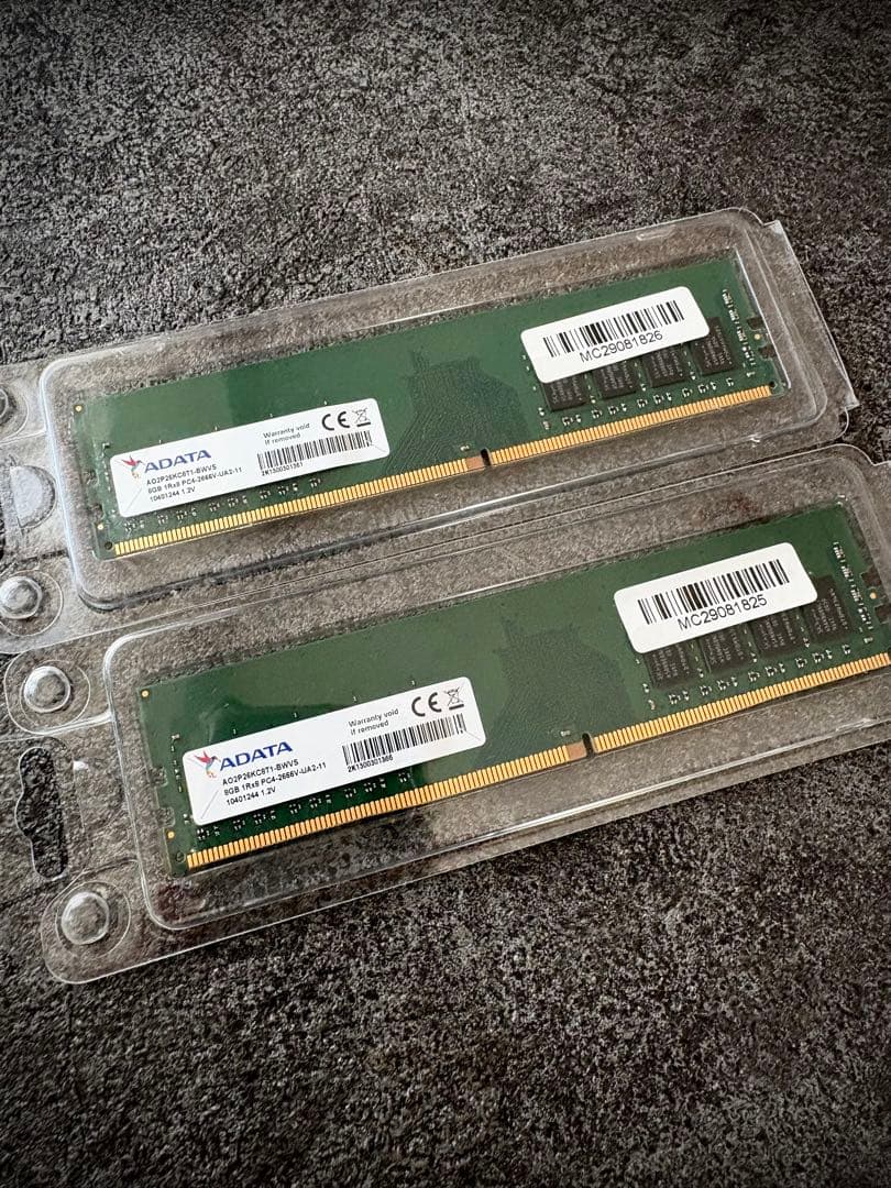 ADATA DDR4-2666 16GB (8GB×2枚) デスクトップ用メモリ