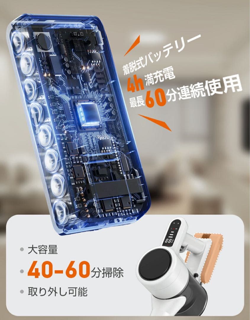 キング⭐︎新品未使用⭐︎掃除機 コードレス【2025革新モデル&超強力吸引 】