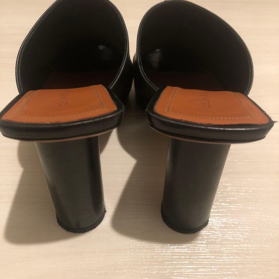 CÉLINE ブラックヒール38