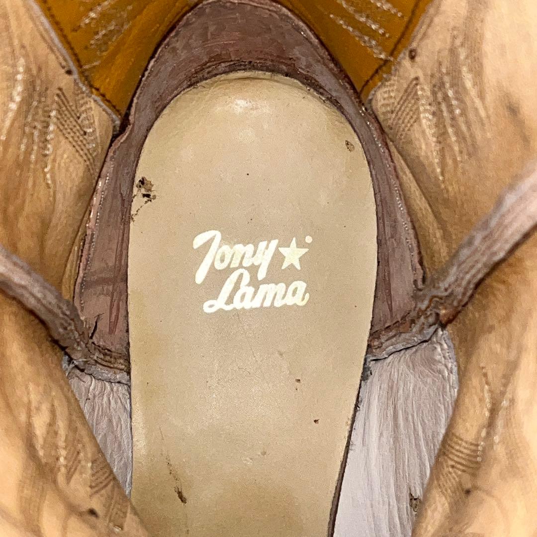 ⭐️未使用品⭐️　TonyLama　トニーラマ　ウエスタンブーツ　キャメル