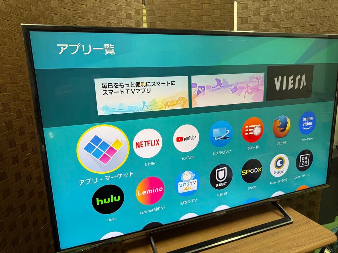 パナソニック 49V型 4K液晶テレビ ビエラ TH-49DX600 美品